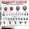 Service Caster 3'' Red Poly Swivel 1-1/4'' Expanding Stem Caster with Brake SCC-EX20S314-PPUB-RED-TLB-114 - alternate 3